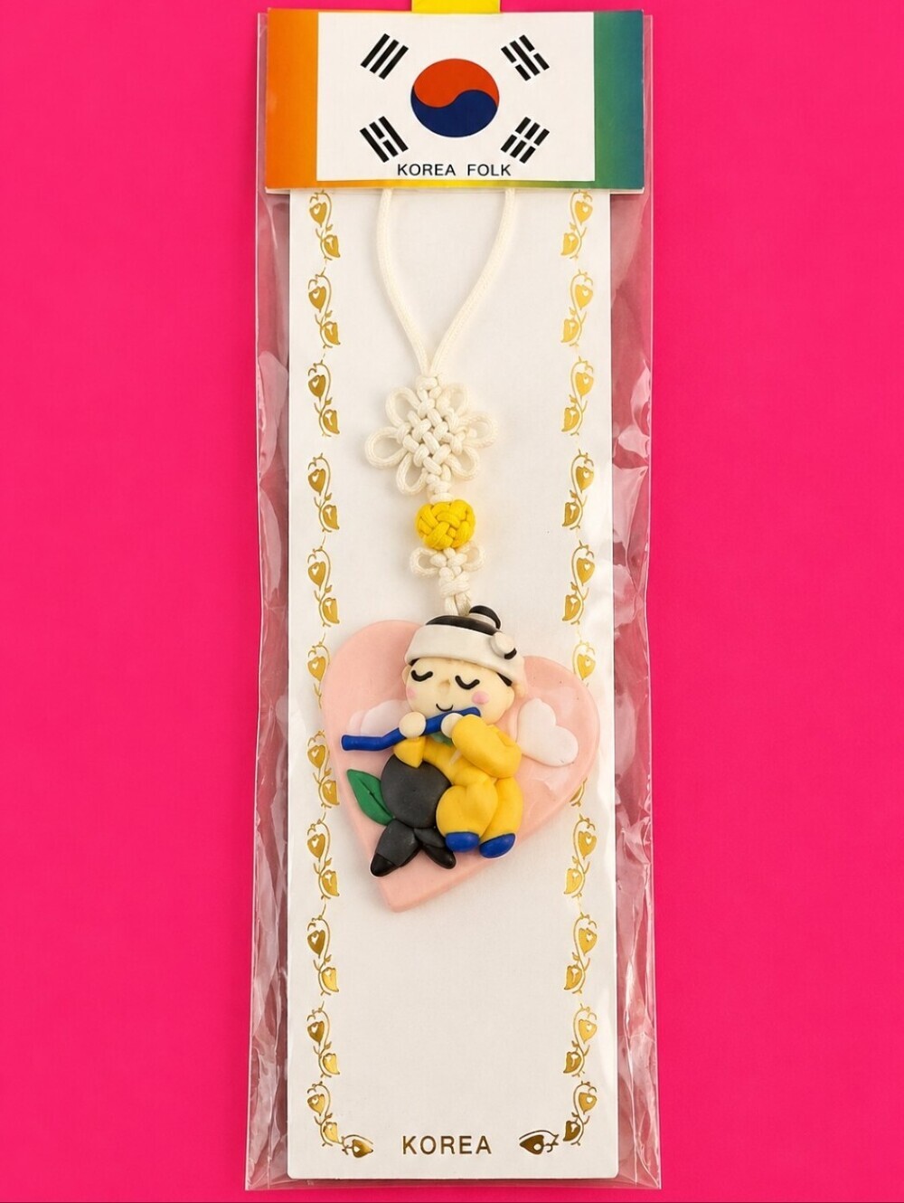 5/$25 Korean Heart Man Phone Charm